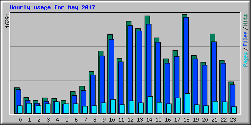 Hourly usage for May 2017