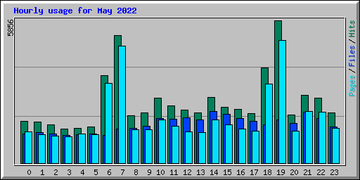 Hourly usage for May 2022