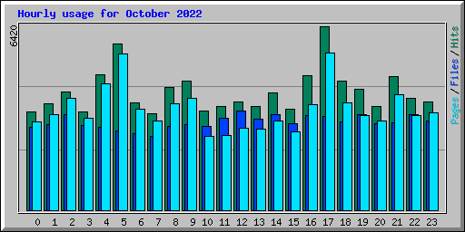 Hourly usage for October 2022